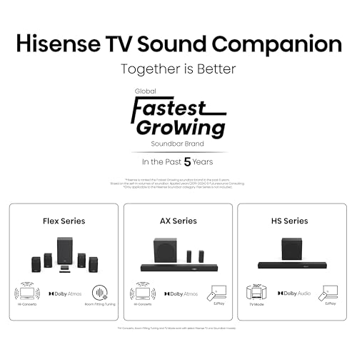Hisense 40" 40E4QTUK FHD LED TV with Freely - Direct Lit LED, Dolby Audio, Natural Colour Enhancer, Games Mode, Sports Mode with Freely, Disney +, YouTube, Netflix