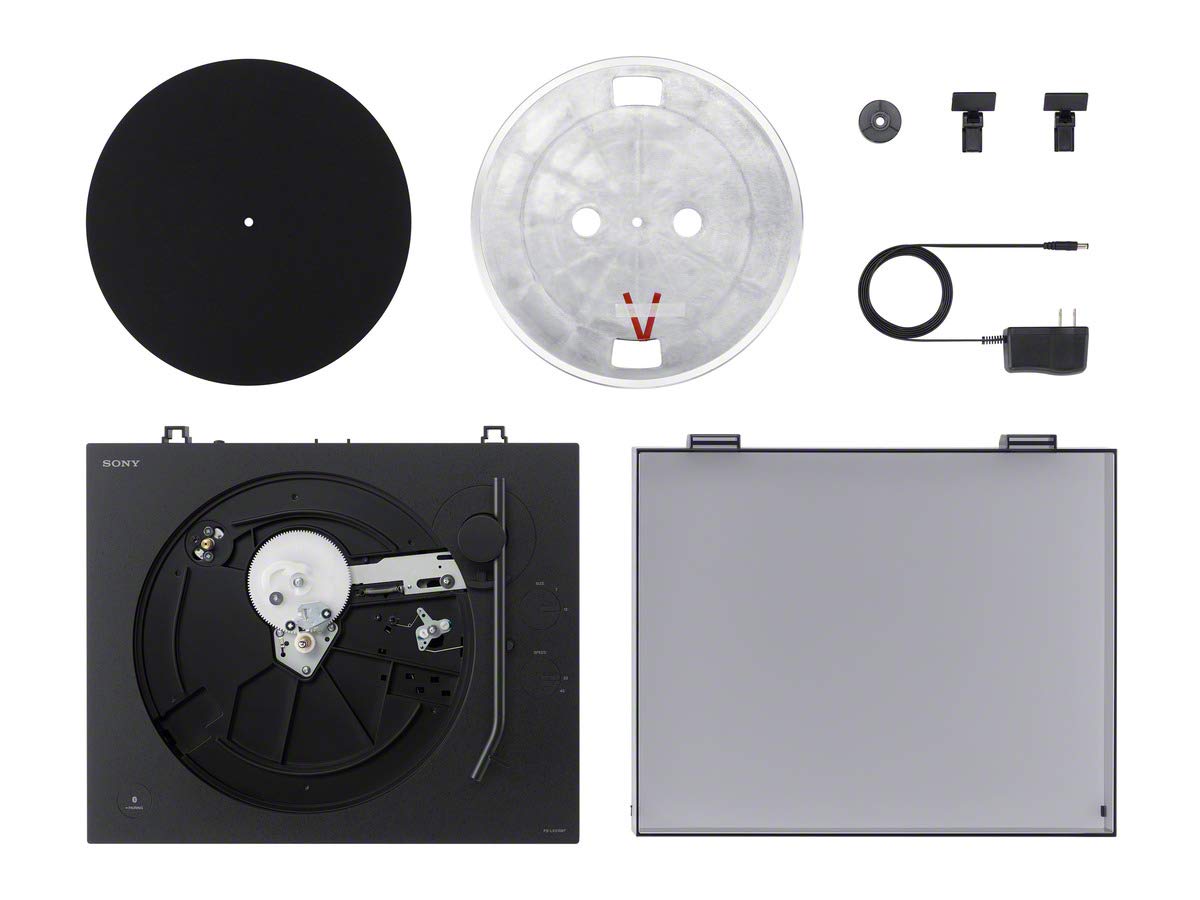 Sony PS-LX310BT Bluetooth Turntable with built-in Phono Pre-Amp, 2 speeds and 3 gain modes, Black