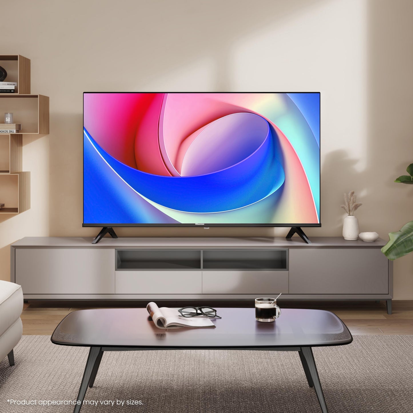 Hisense 40" 40E4QTUK FHD LED TV with Freely - Direct Lit LED, Dolby Audio, Natural Colour Enhancer, Games Mode, Sports Mode with Freely, Disney +, YouTube, Netflix
