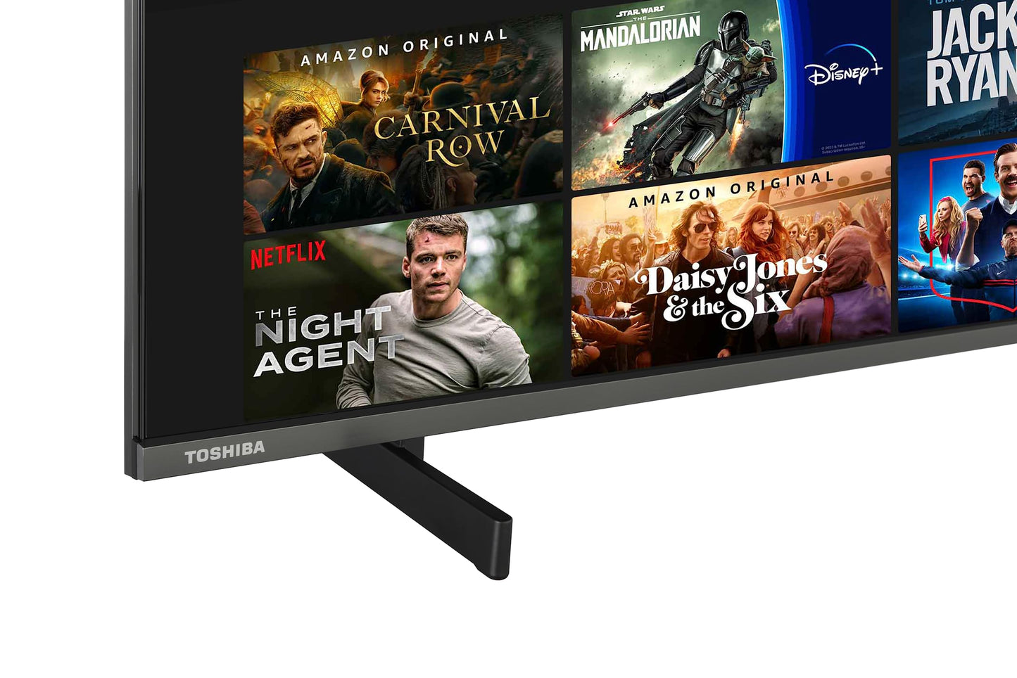 Toshiba 50QF5D53DB QLED 4K Smart Fire TV, TRU Picture Engine, Ultra HD, HDR10, Freeview, Disney+, Prime, Netflix, Dolby Vision, Dolby Atmos, Sound by Onkyo, Alexa, HDMI 2.1, Bluetooth, Airplay