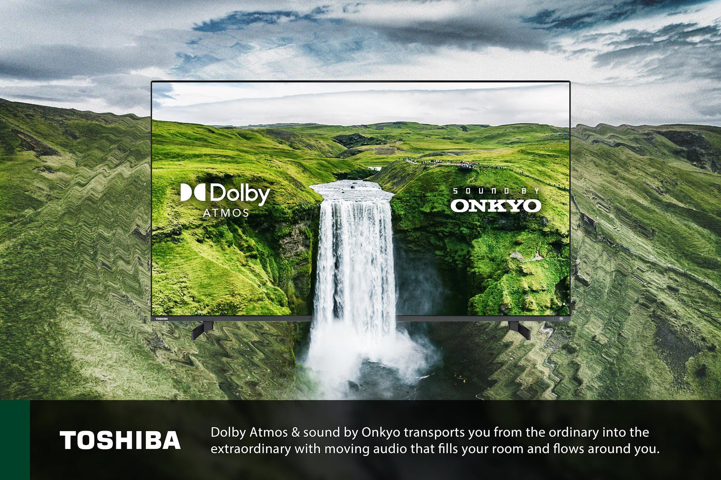 Toshiba 50QF5D53DB QLED 4K Smart Fire TV, TRU Picture Engine, Ultra HD, HDR10, Freeview, Disney+, Prime, Netflix, Dolby Vision, Dolby Atmos, Sound by Onkyo, Alexa, HDMI 2.1, Bluetooth, Airplay