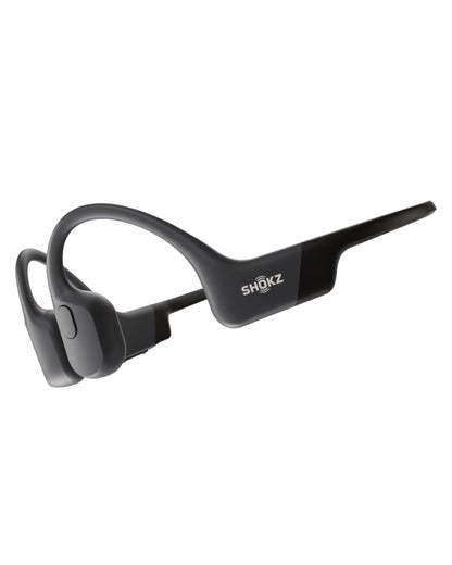 SHOKZ OpenRun Bone Conduction Headphones, Open-Ear Bluetooth Sports Earphones with Mic, IP67 Waterproof Wireless Headset for Running and Workout, 8H Playtime, USB-C - Black, Sport headband